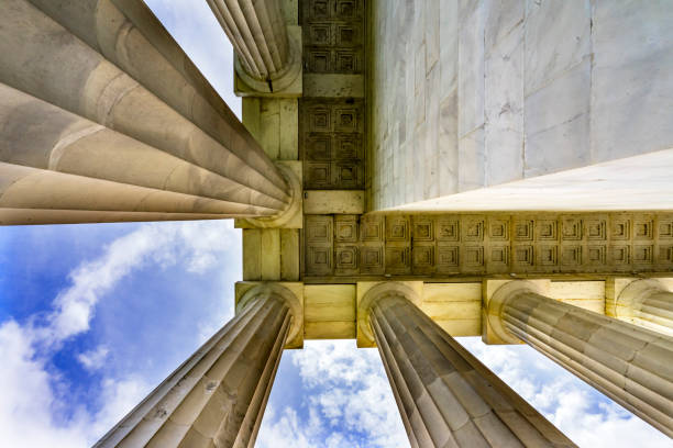 istock Tall Columns Abraham Lincoln Memorial Washington DC 1164644390