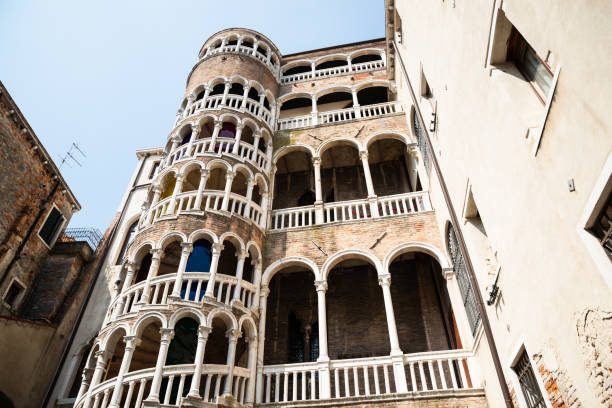 istock External Spiral Staircase At Building In Venice Italy 1164646424