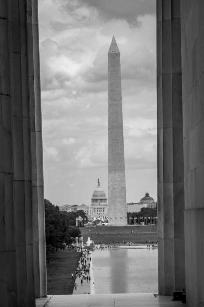 istock Capitol Dome Washington Monument From Lincoln Memorial Washington DC 1164646581
