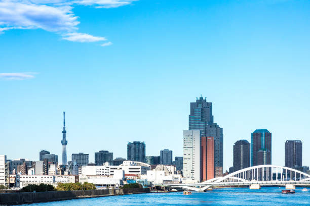 istock Sumida side scenery seen from Takeshiba pier 1164646851