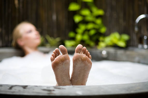 istock Relaxing in hot tub 116465284