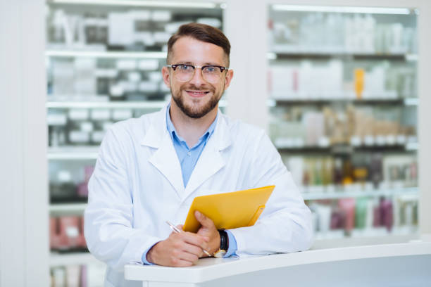 istock Cheerful bearded male person posing on camera 1164654059