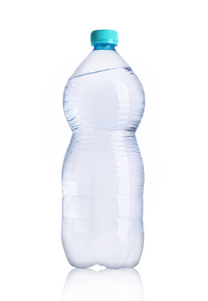 istock Medium plastic bottle with mineral water on a white background 1164656675