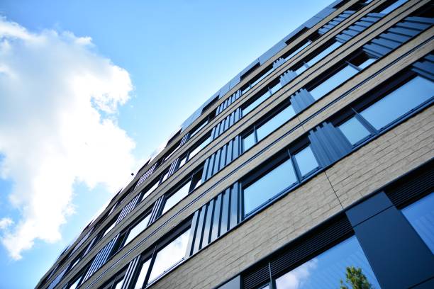 istock Glass as a facade of the modern office building 1164657744