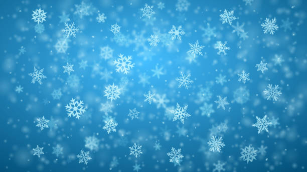 istock Christmas background of snowflakes 1164658958