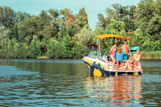 istock Young people celebrating their meeting on a boat 1164660040