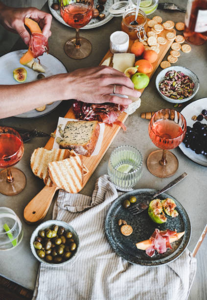 80+ People Eating Charcuterie Board Stock Photos, Pictures & Royalty ...