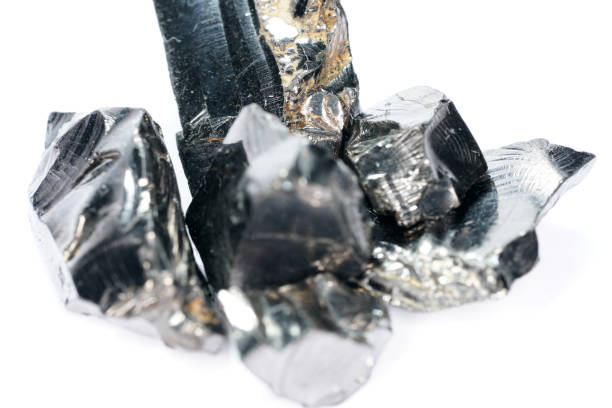 istock Shungit is a black rock that consists mainly of carbon 1164673214