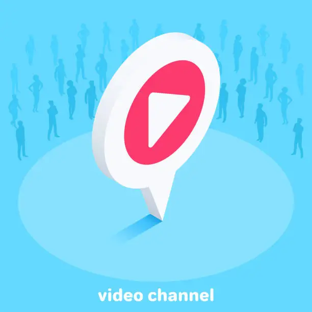 Vector illustration of video channel