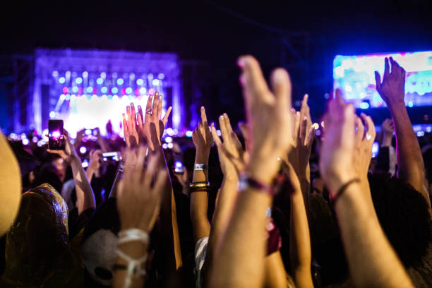 istock Crowd on a music festival! 1164675916