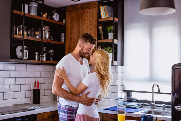 istock a young couple in the morning 1164676120