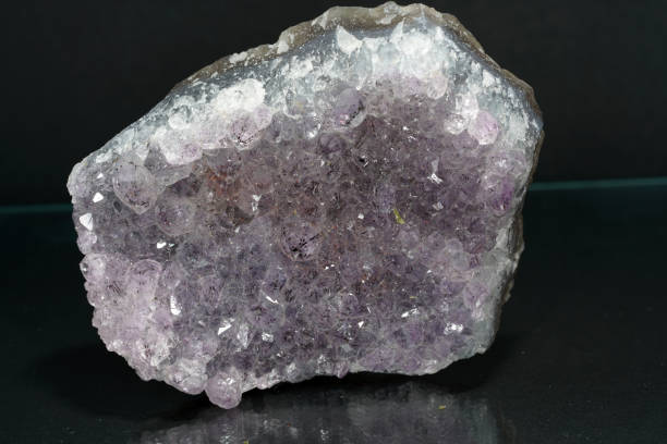 istock Quartz also called deep quartz photographed in studio in front of black background in Marco mode 1164676162