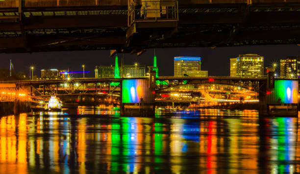 istock Portland bridge at night 1164678434