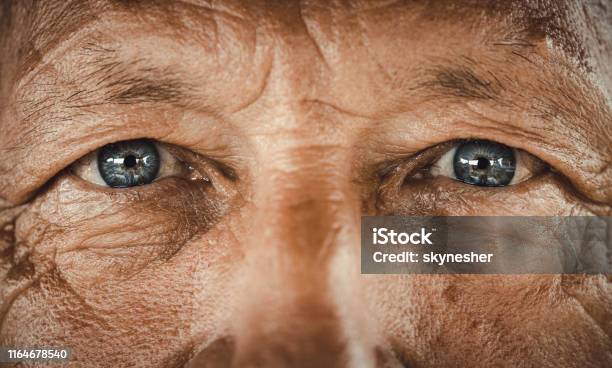 Blueeyed Senior Man Stock Photo - Download Image Now - Close-up, Senior Adult, Portrait