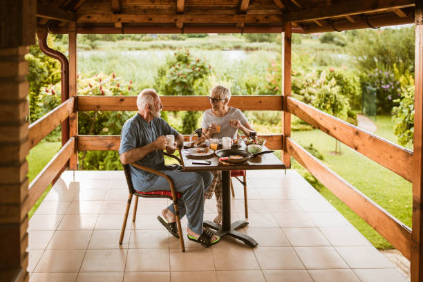istock Breakfast in the morning on a terrace! 1164678755