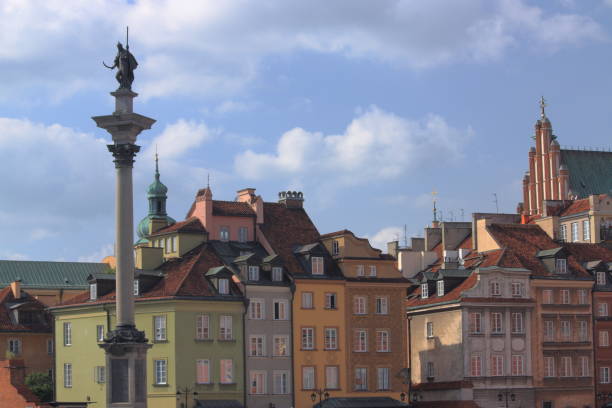 istock Old Town in Warsaw - Castle Square with Zygmunt's Column. 1164682243
