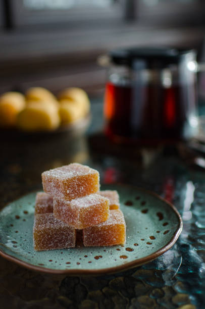 istock Homemade apricot marmalade and tea 1164683399