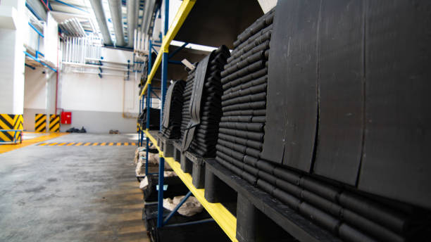 rubber compound in warehouse - rubber imagens e fotografias de stock