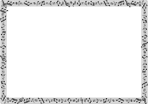 Image material collection of musical notes