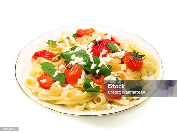 パスタコレクションfettucini トマトバジルmozarella - イタリアのストックフォトや画像を多数ご用意 - イタリア, イタリア文化, イタリア料理