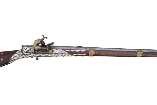 istock Ancient musket isolated on white background. 1164687766