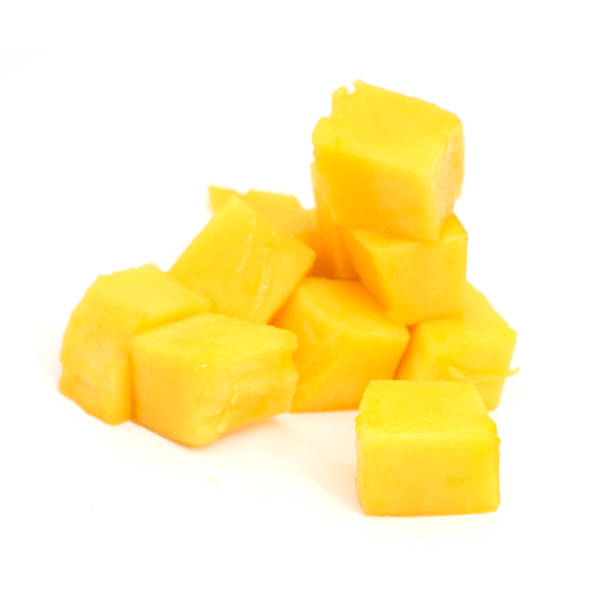 istock mango slice cut to cubes isolated on white background 1164689261