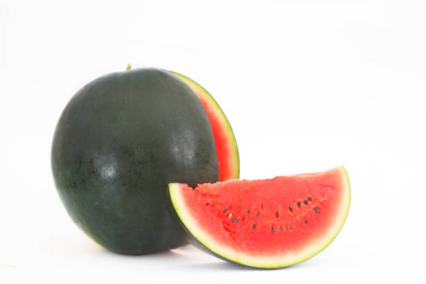 Watermelon isolated white background stock photo