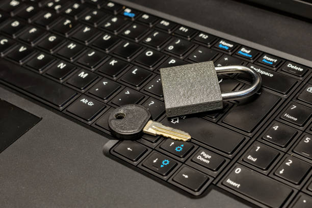 istock lock and key as symbol for Privacy and General Data Protection Regulation on a notebook computer 1164692030