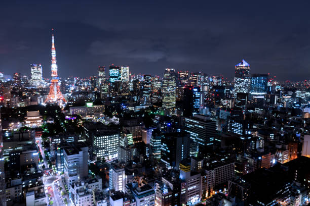 istock Night view of Tokyo urban area. 1164694965