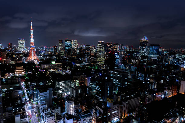istock Night view of Tokyo urban area. 1164694975