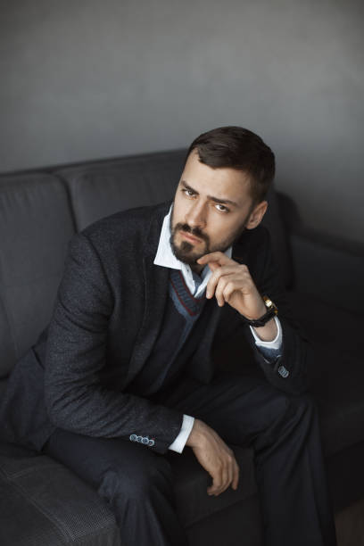 istock Modern Businessman. Confident Man in Suit 1164696590