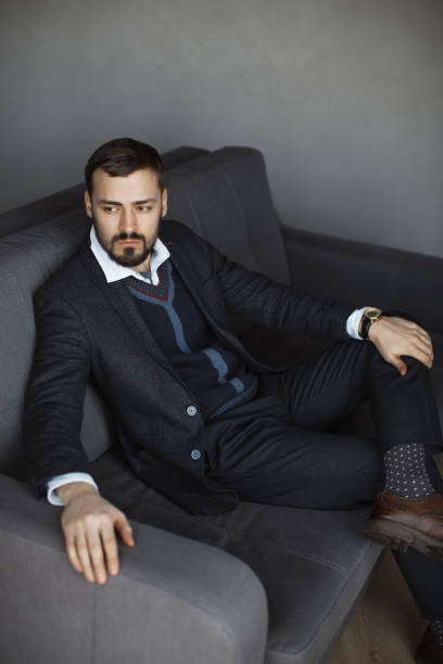istock Modern Businessman. Confident Man in Suit 1164696603