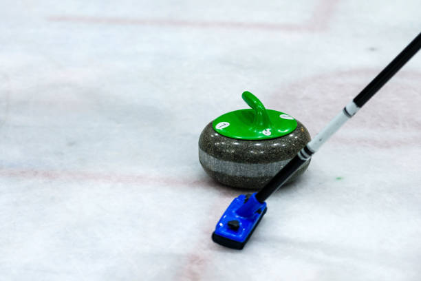 istock Close up of a Curling game situation. 1164699925