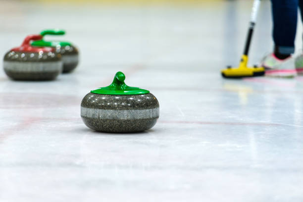 istock Close up of a Curling game situation. 1164700038
