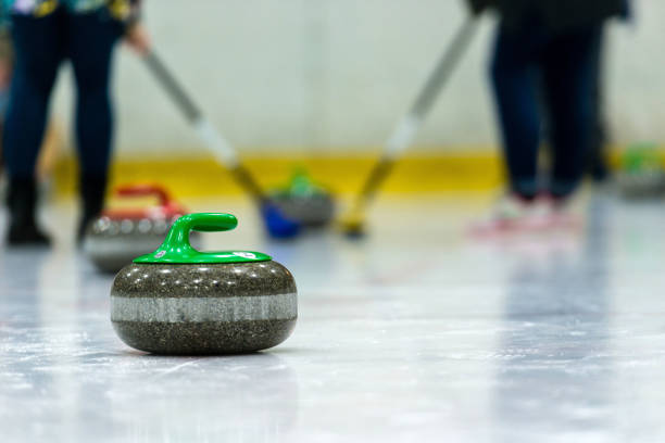 istock Close up of a Curling game situation. 1164700057