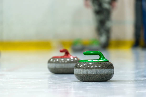 istock Close up of a Curling game situation. 1164700102
