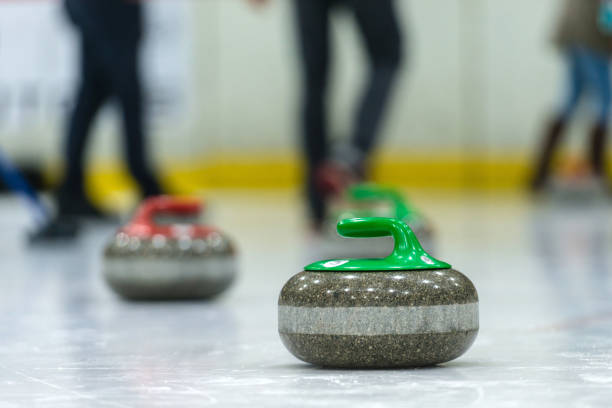 istock Close up of a Curling game situation. 1164700114