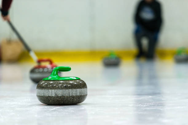 istock Close up of a Curling game situation. 1164700153