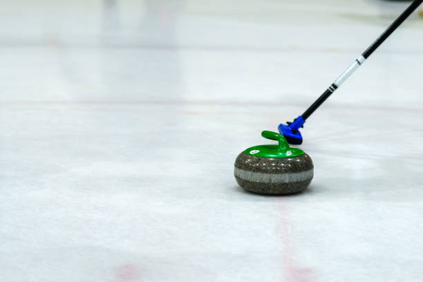 istock Close up of a Curling game situation. 1164700156
