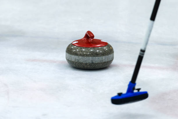 istock Close up of a Curling game situation. 1164700181