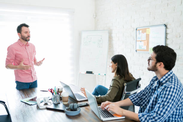 istock Business Presentation In Office Meeting 1164701311