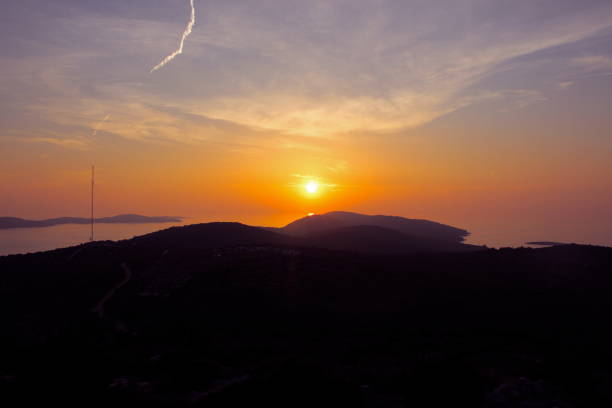 istock Sunset of hills on Hvar 1164703418