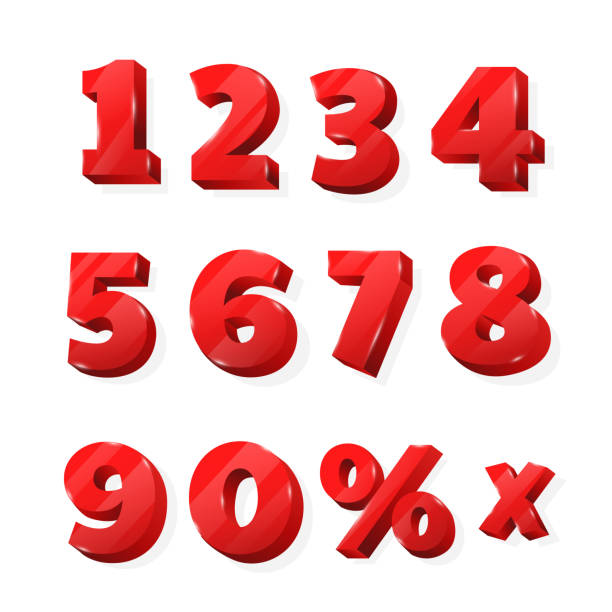 istock Golden numbers for discounted billboards that look beautiful. 1164704234