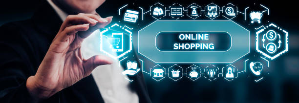 istock Shopping online and Internet money technology 1164704888