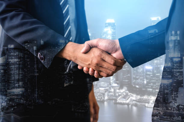 istock Double Exposure Image of Business and Finance 1164704920