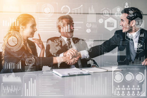 istock Big Data Technology for Business Finance Concept. 1164705428