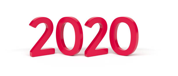 istock 2020 - numbers - Happy New Year  - Red color 1164705962
