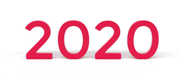 istock 2020 - numbers - Happy New Year  - Red color 1164705969