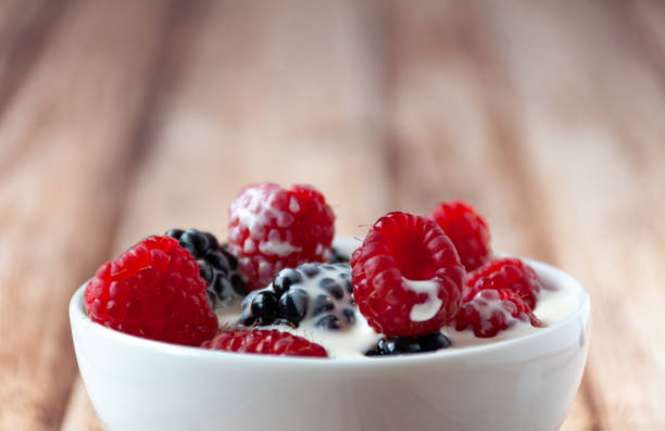 istock Bowl of Berries and Cream 1164707662