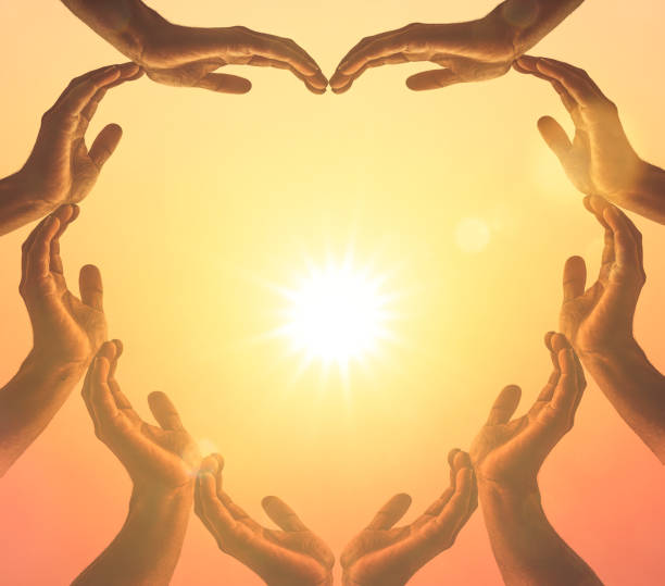 istock Human Hands in shape of Heart 1164711200